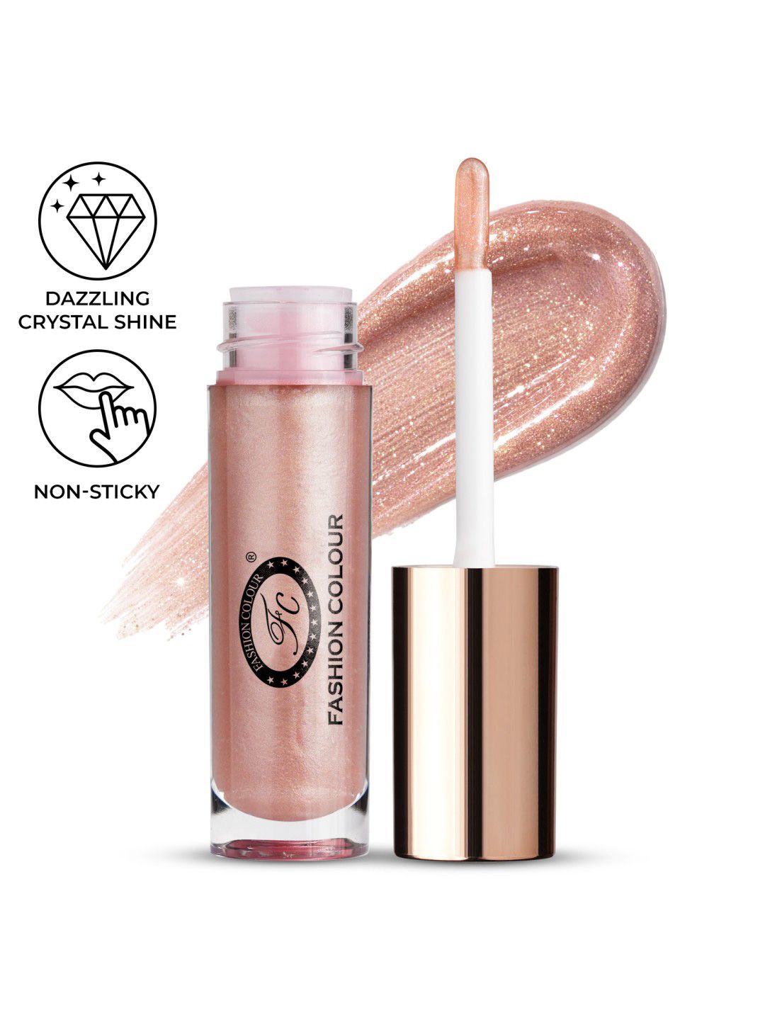 Fashion Colour Glossin Non Sticky Lip Gloss - 4.5 g - Starlight Pink 05-picture-14