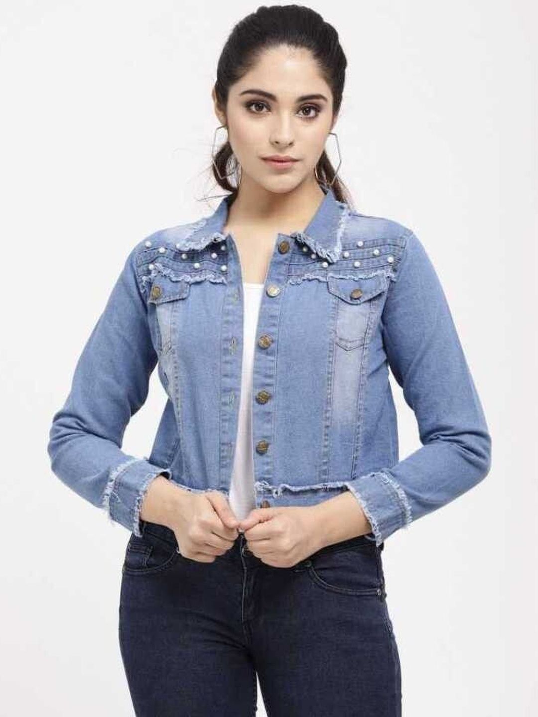 KASHIANXSTYLE Women Crop Denim Jacket-picture-30