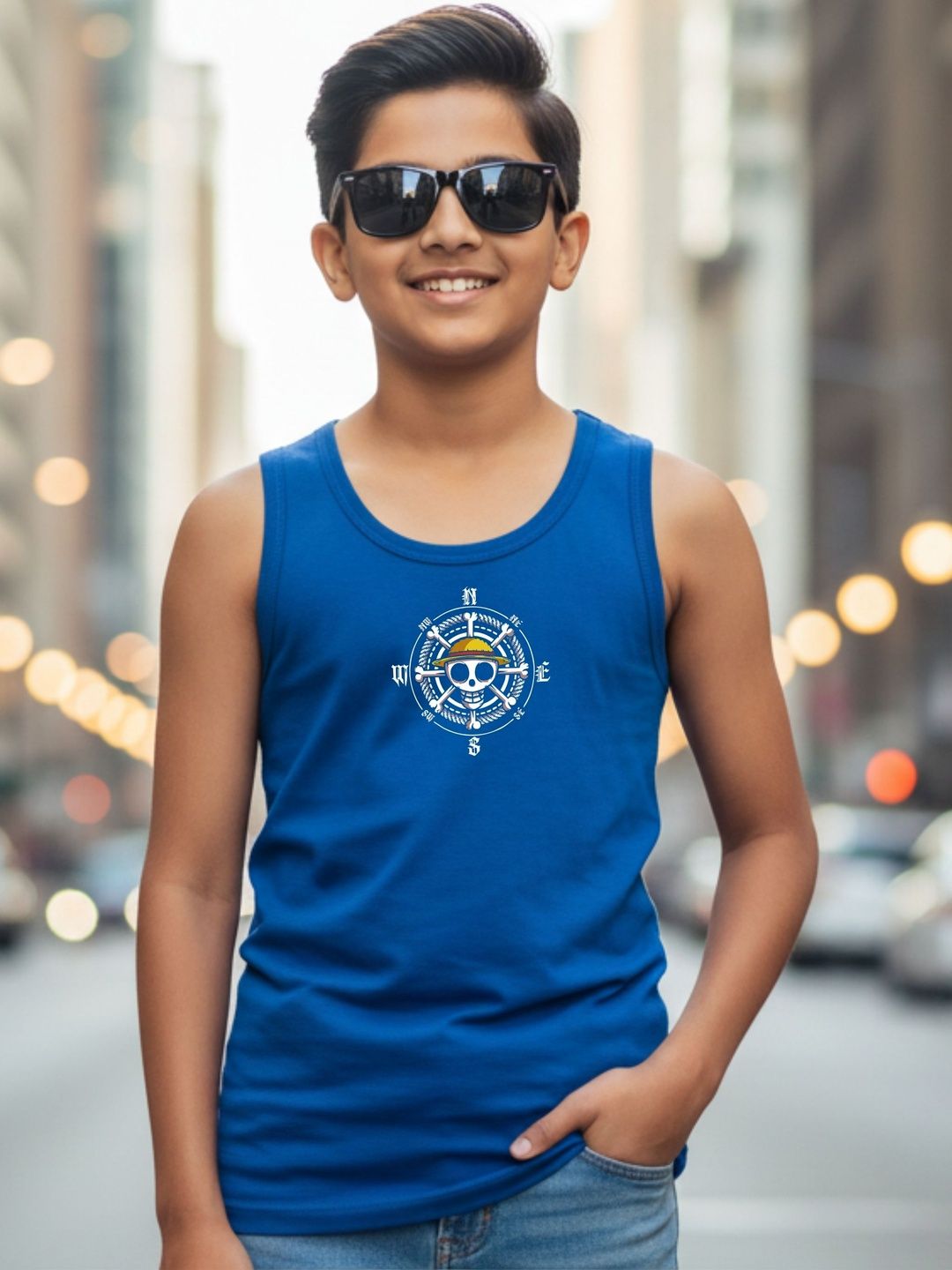Uniplanet store Boys Printed Scoop Neck Tank Vest-picture-58