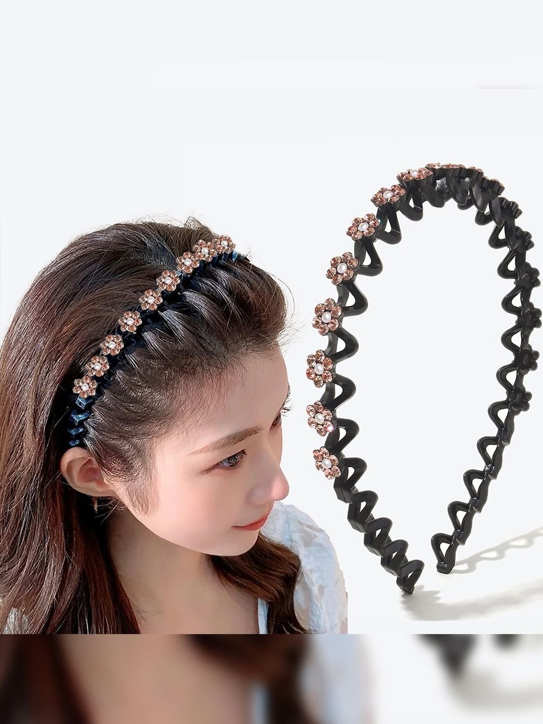 MAJESTIQUE Girls Embellished Hairband-picture-42