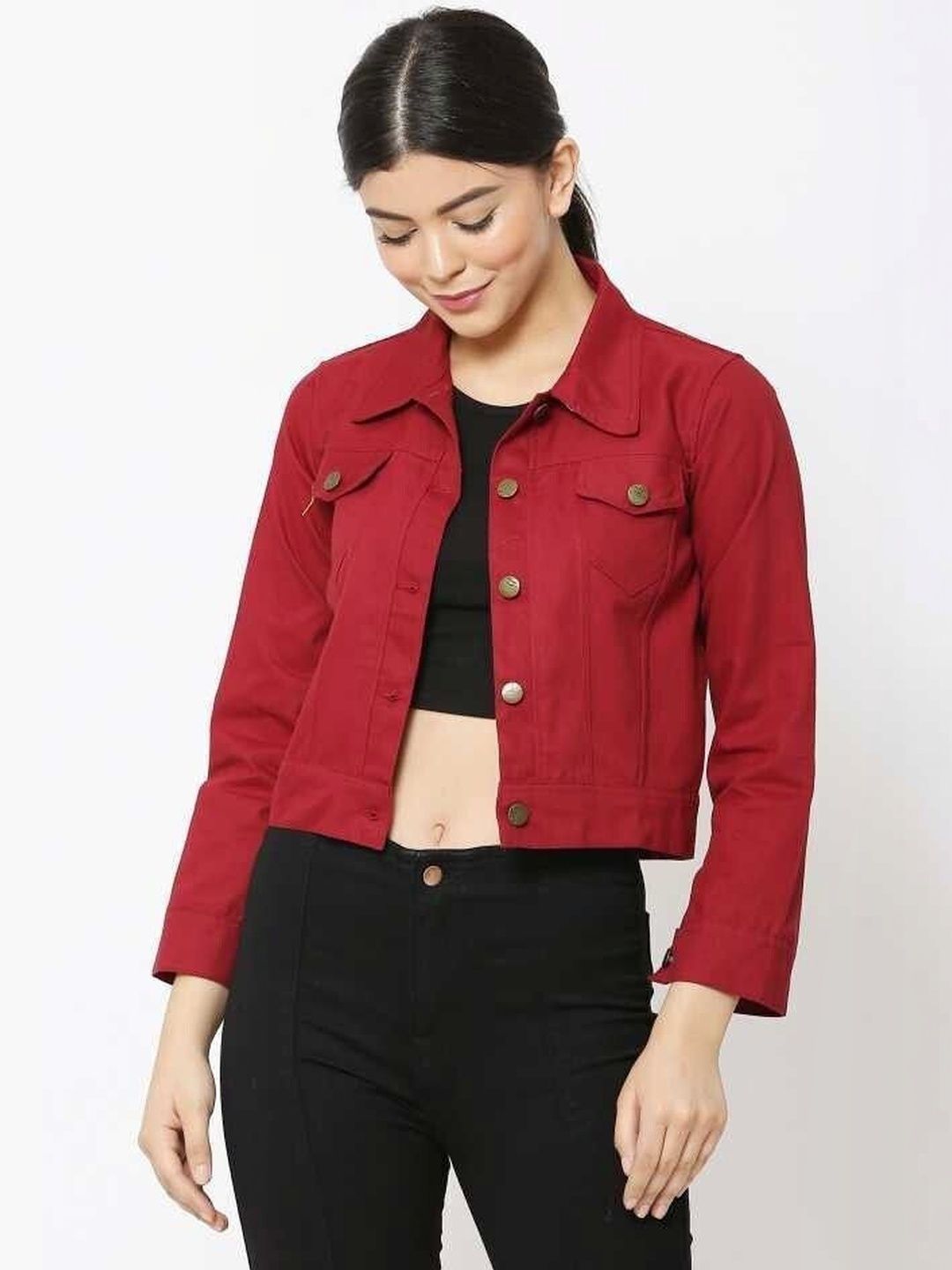 KASHIANXSTYLE Women Crop Denim Jacket-picture-40
