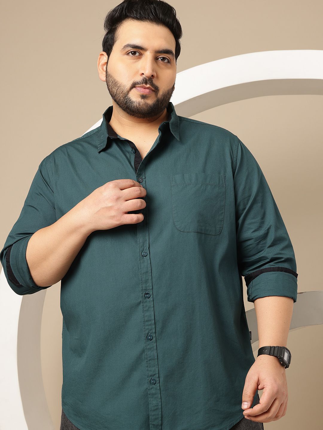 Sztori Plus Size Pure Cotton Casual Shirt-picture-53