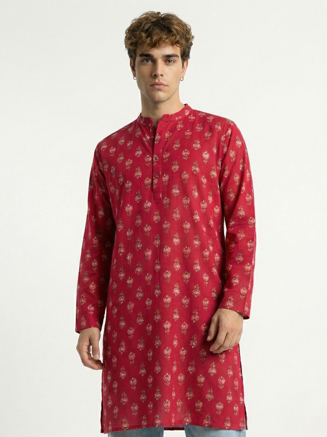 Anouk Rustic Floral Printed Kurta