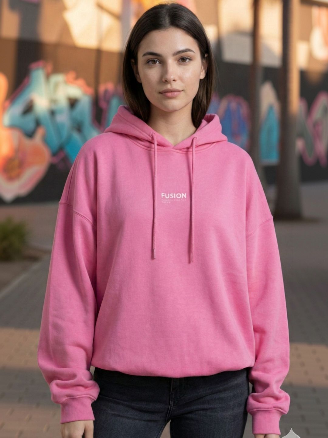 Mast & Harbour Women Printed Hooded Sweatshirt-picture-25