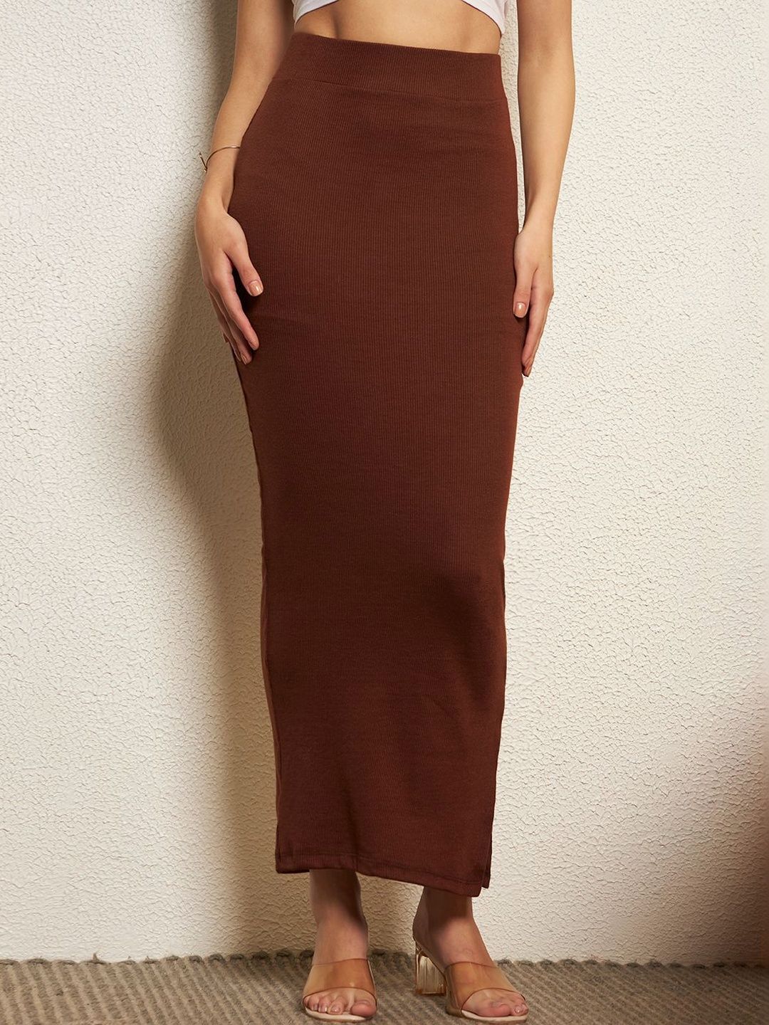 TANDUL Self Design Maxi Pencil Skirt-picture-40