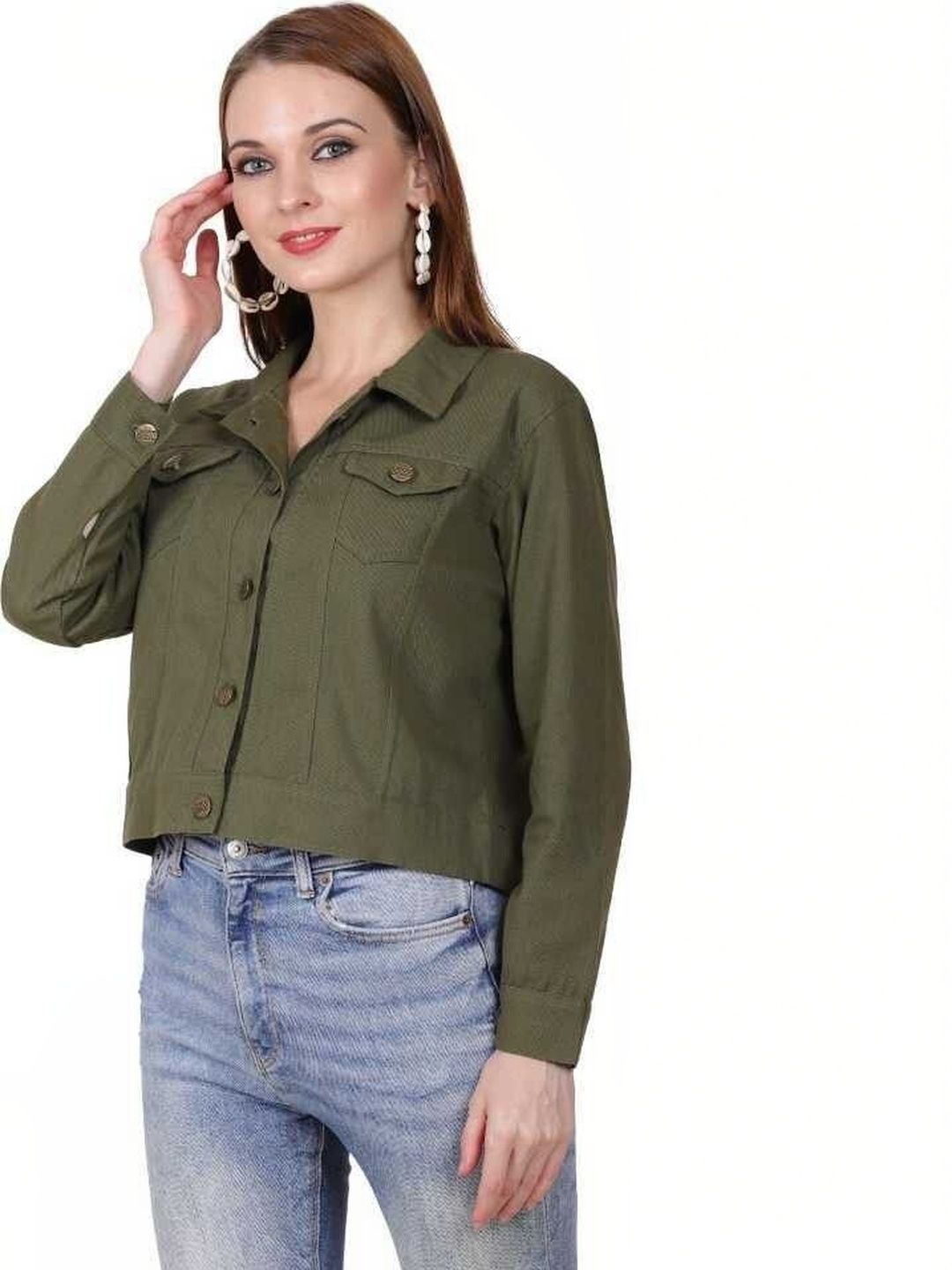 KASHIANXSTYLE Women Crop Denim Jacket-image-43