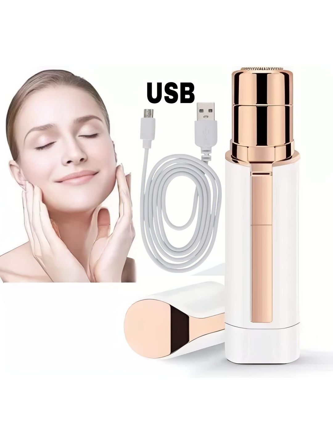 Elecsera Flawless & Painless USB Rechargeable Facial Hair Remover Epilator-picture-27