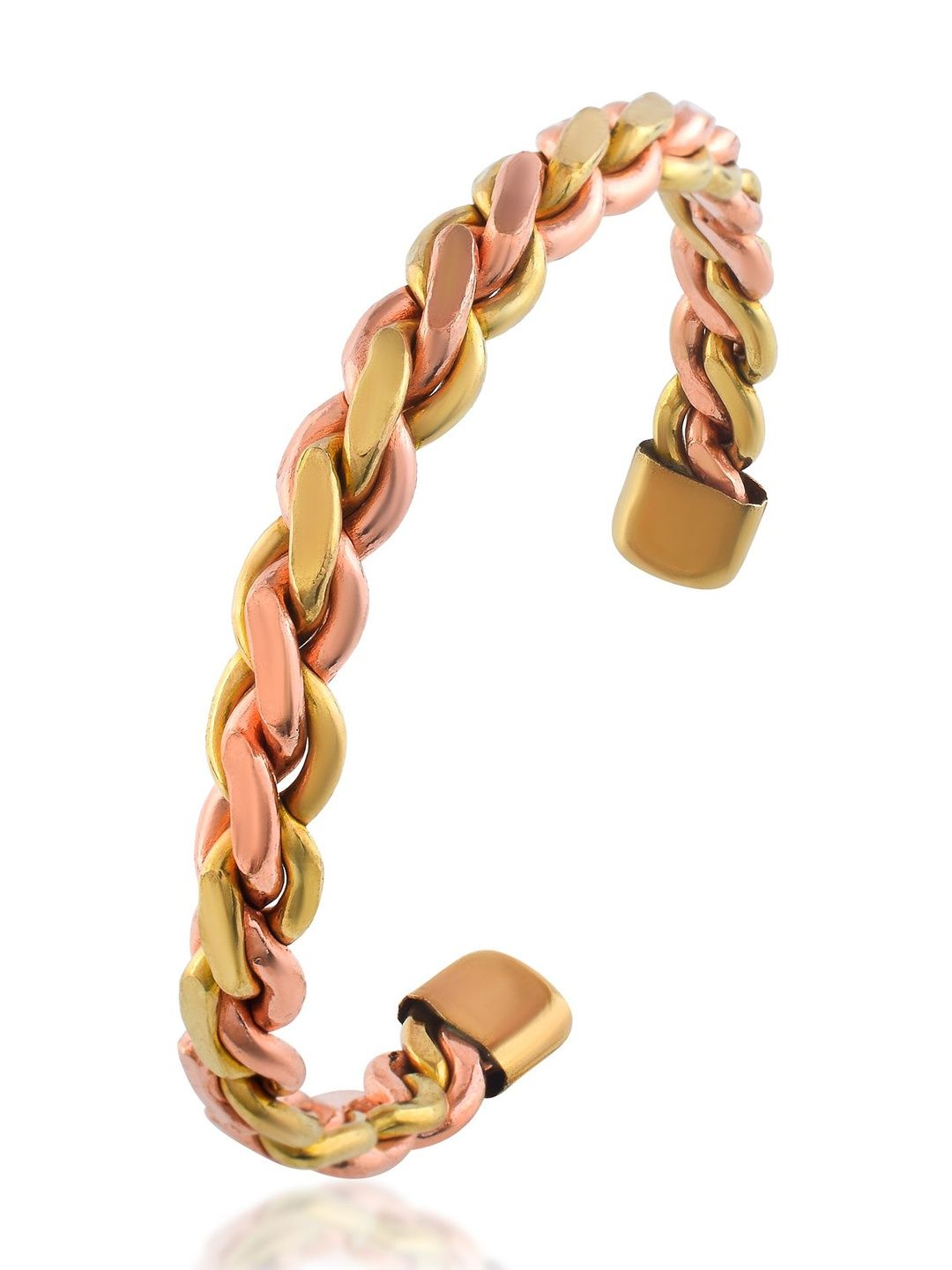 Missmister Unisex Brass Copper-Plated Kada Bracelet-image-41