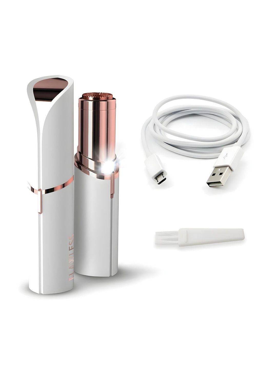 Elecsera Flawless & Painless USB Rechargeable Facial Hair Remover Epilator-picture-0