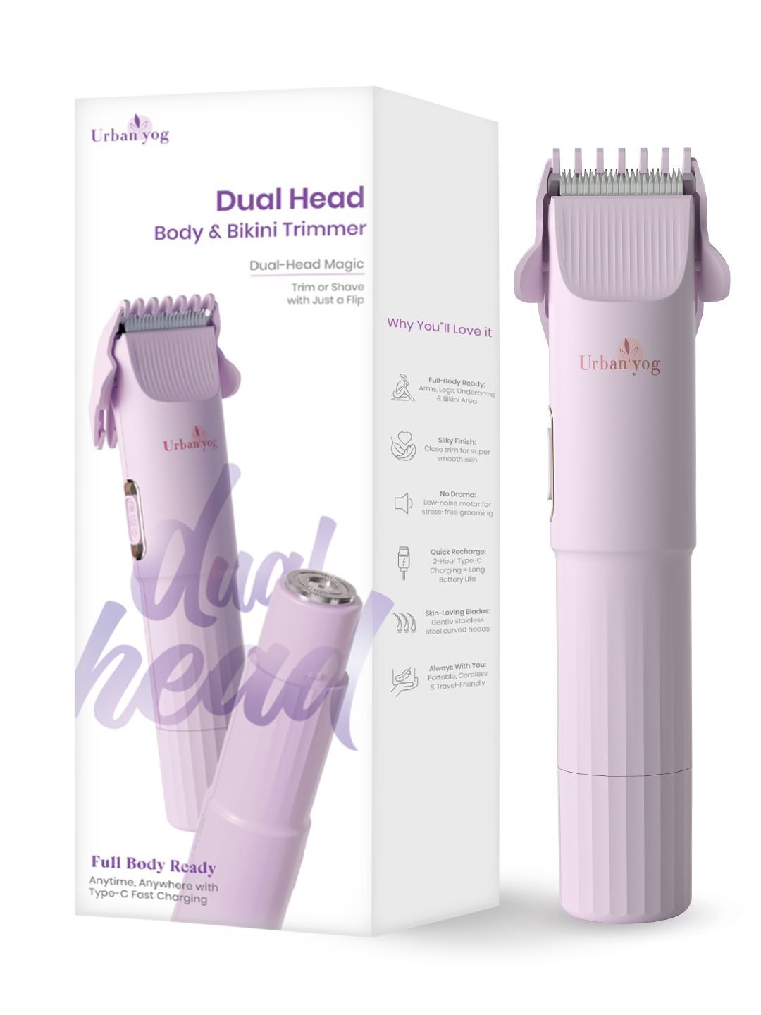 URBANYOG Dual Head Body And Bikini Trimmer-picture-15