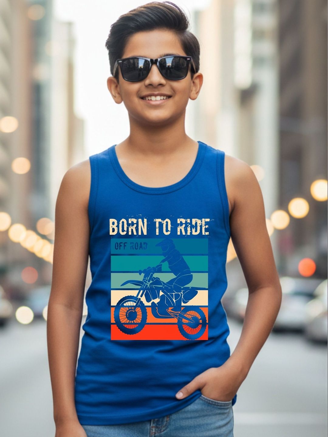 Uniplanet store Boys Printed Scoop Neck Tank Vest-picture-42