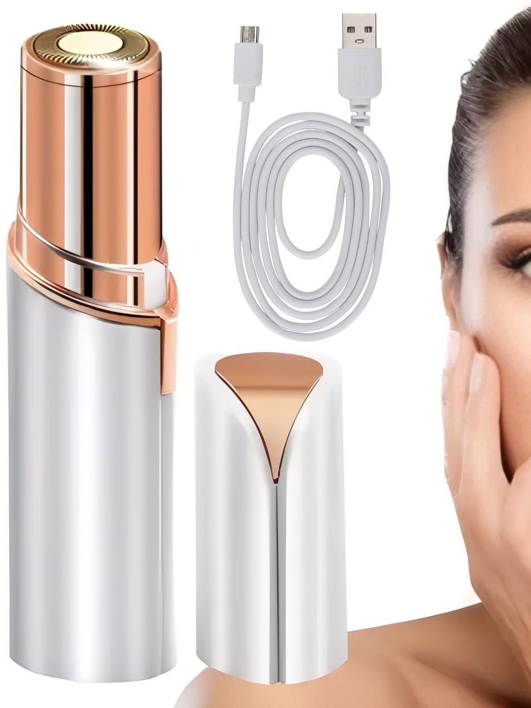 Elecsera Flawless & Painless USB Rechargeable Facial Hair Remover Epilator-picture-41