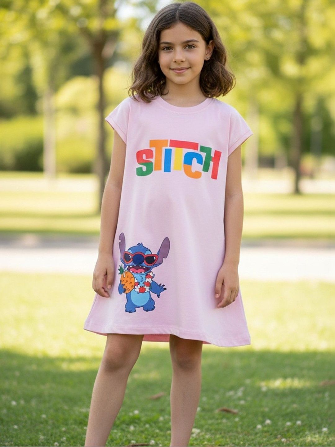 YK Disney Print A-Line Dress-picture-2