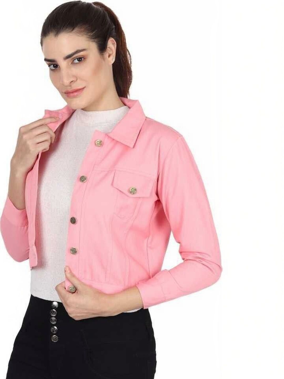 KASHIANXSTYLE Women Crop Denim Jacket-picture-15