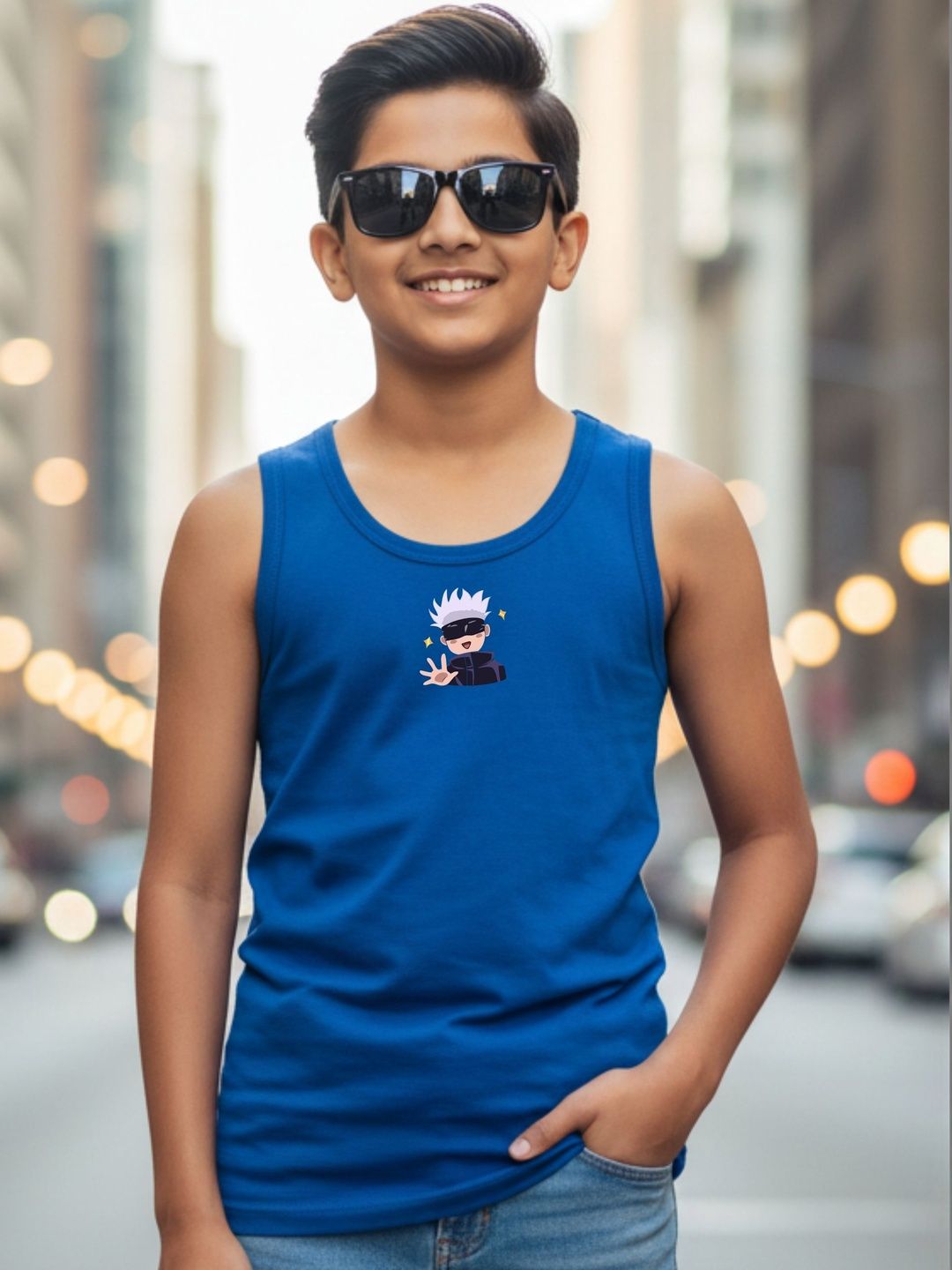 Uniplanet store Boys Printed Scoop Neck Tank Vest-picture-57