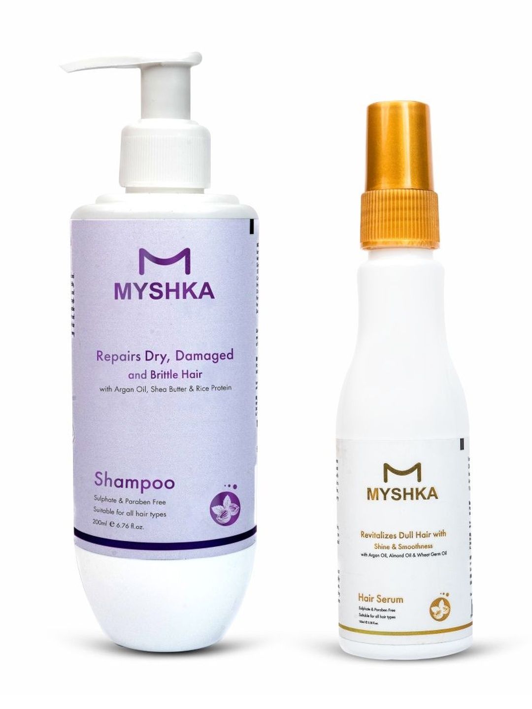 Myshka Set Of 2 Shampoo- 200 ml & Hair Serum- 100 ml-picture-0