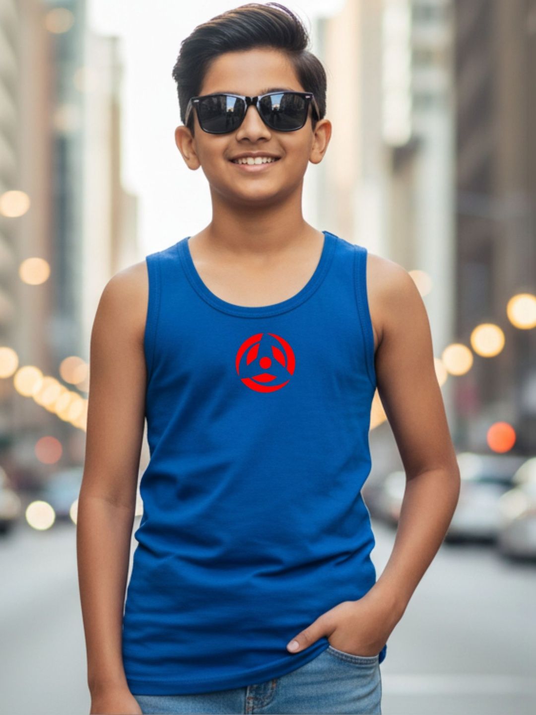 Uniplanet store Boys Printed Scoop Neck Tank Vest-picture-20