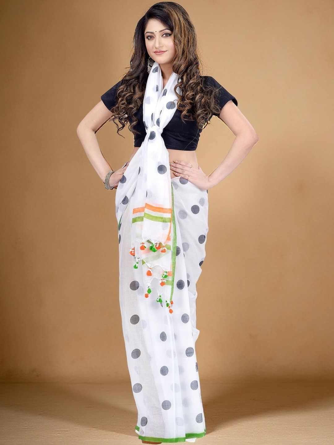 DESH BIDESH Polka Dot Fashion Saree-picture-29