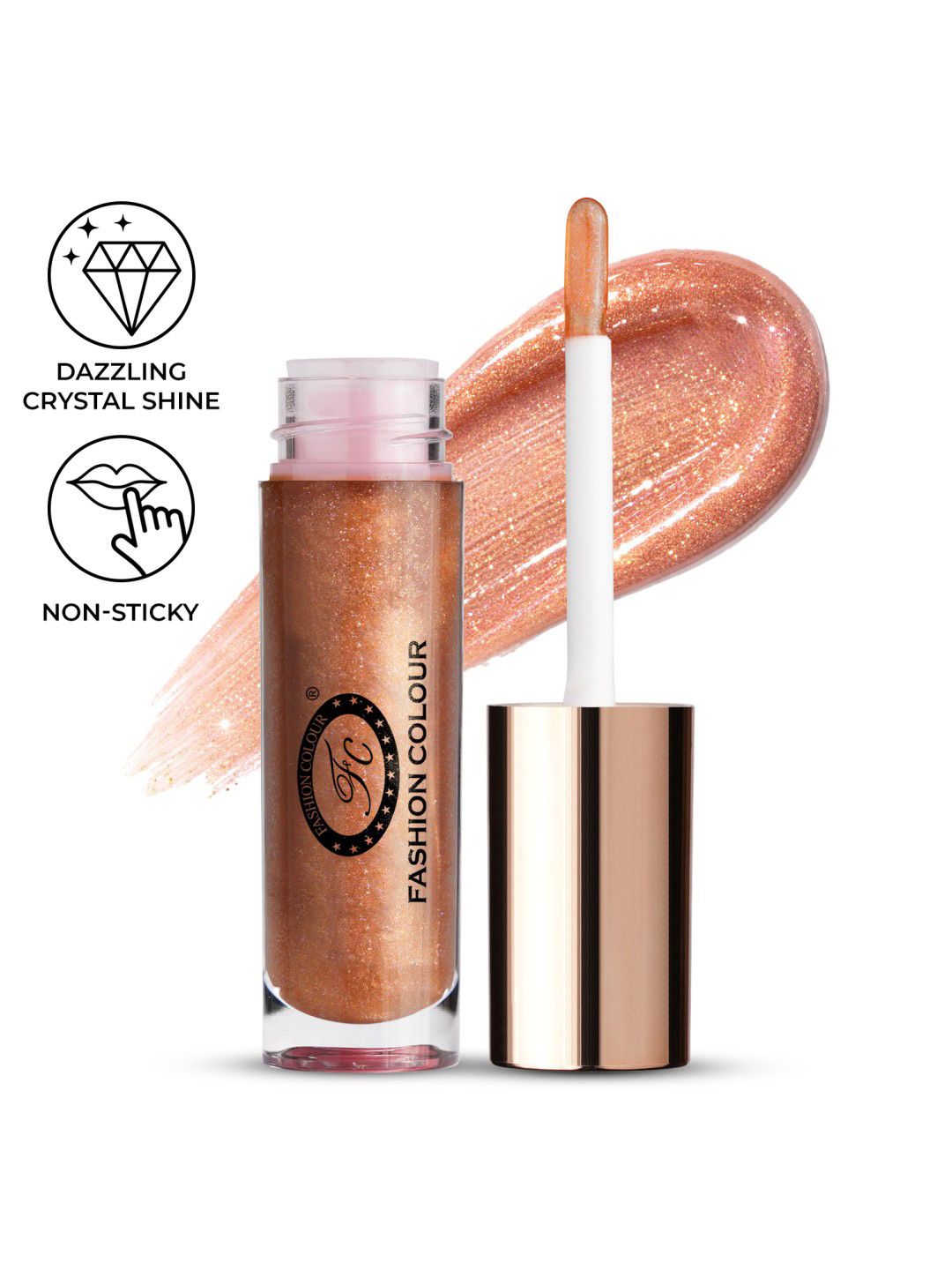 Fashion Colour Glossin Non Sticky Lip Gloss - 4.5 g - Gold Rush 04-picture-11