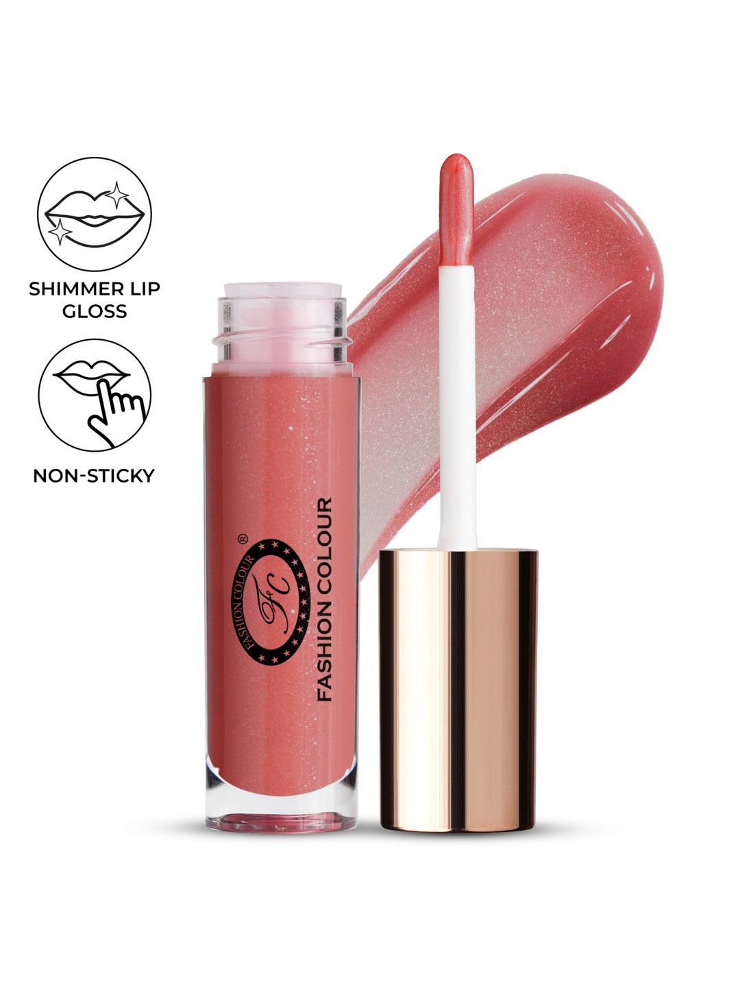 Fashion Colour Glossin Non Sticky Lip Gloss - 4.5 g - Dusty Rose 01-picture-13