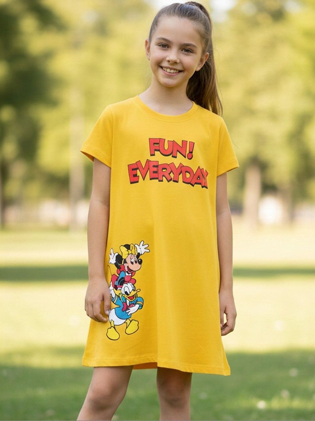 YK Disney Print A-Line Dress-picture-5