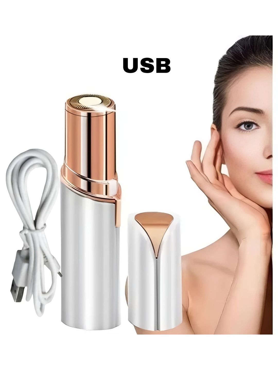 Elecsera Flawless & Painless USB Rechargeable Facial Hair Remover Epilator-picture-29