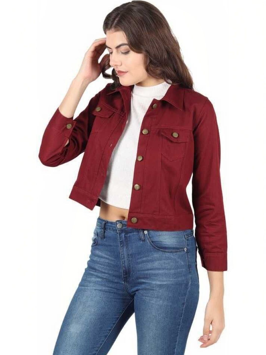 KASHIANXSTYLE Women Crop Denim Jacket-picture-22