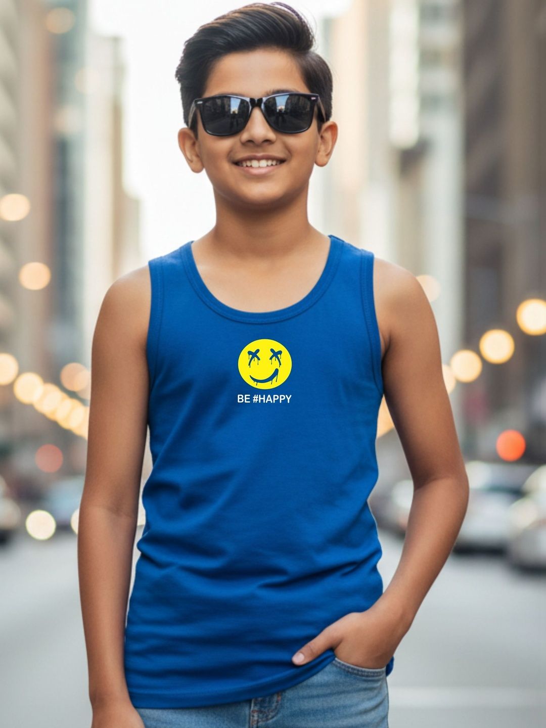 Uniplanet store Boys Printed Scoop Neck Tank Vest-picture-40