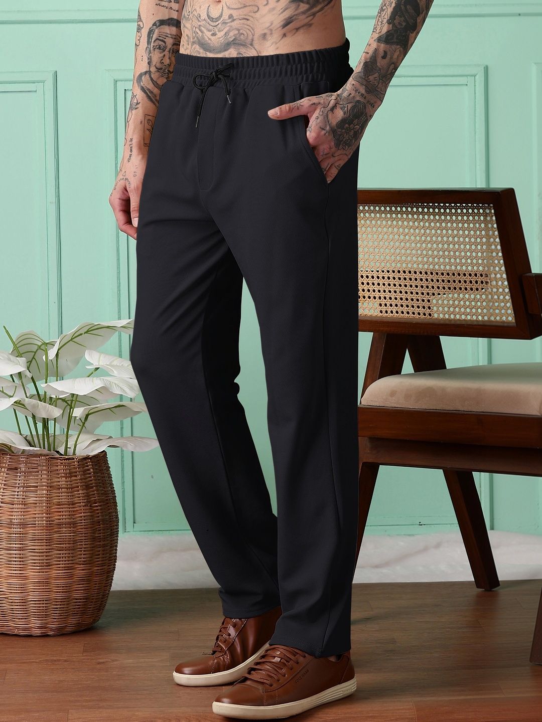 SWADESI STUFF Men Mid Rise Track Pants-picture-21