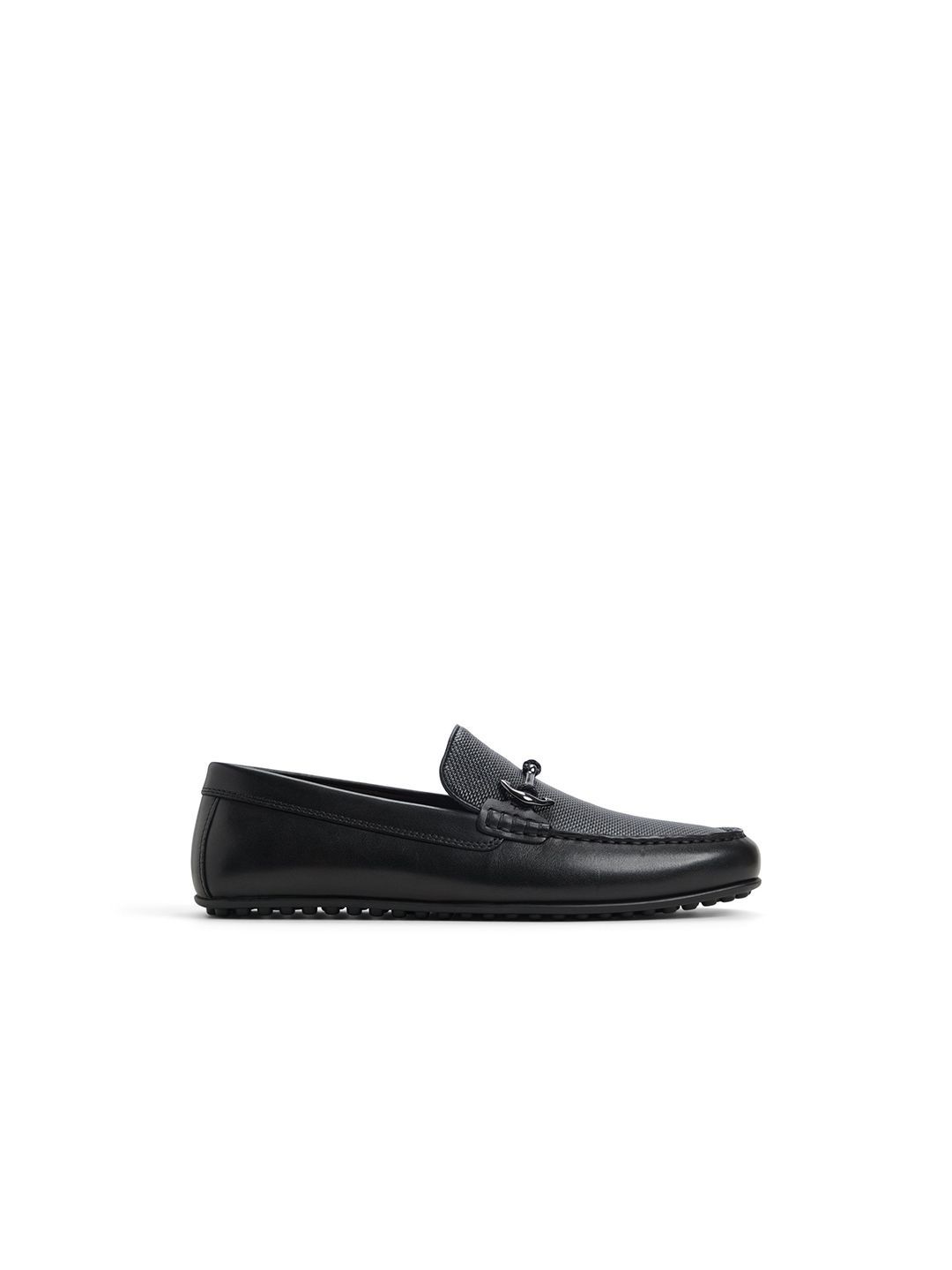 ALDO Men Textured Leather Loafers-picture-39