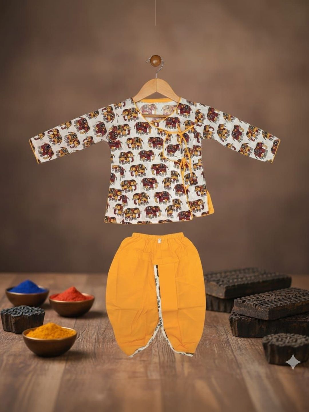 LITTLE DREAMS Boys Printed Tunic with Dhoti Pants-image-7
