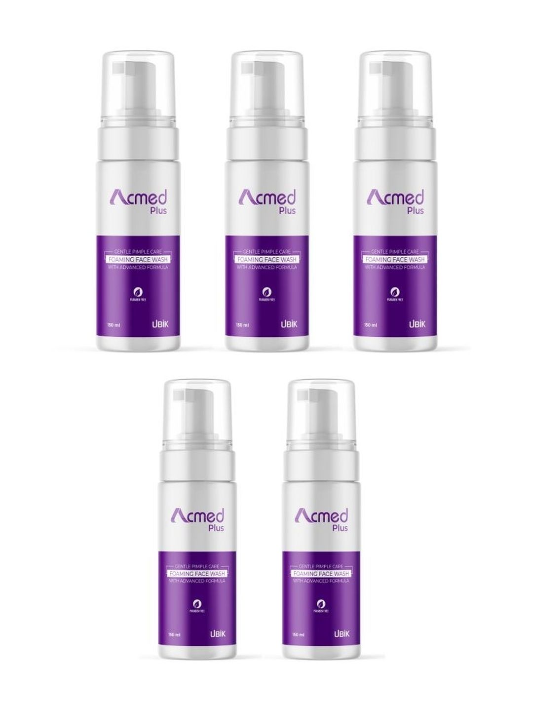 ACMED Set Of 5 Foaming Face Wash - 150 ml Each-image-18