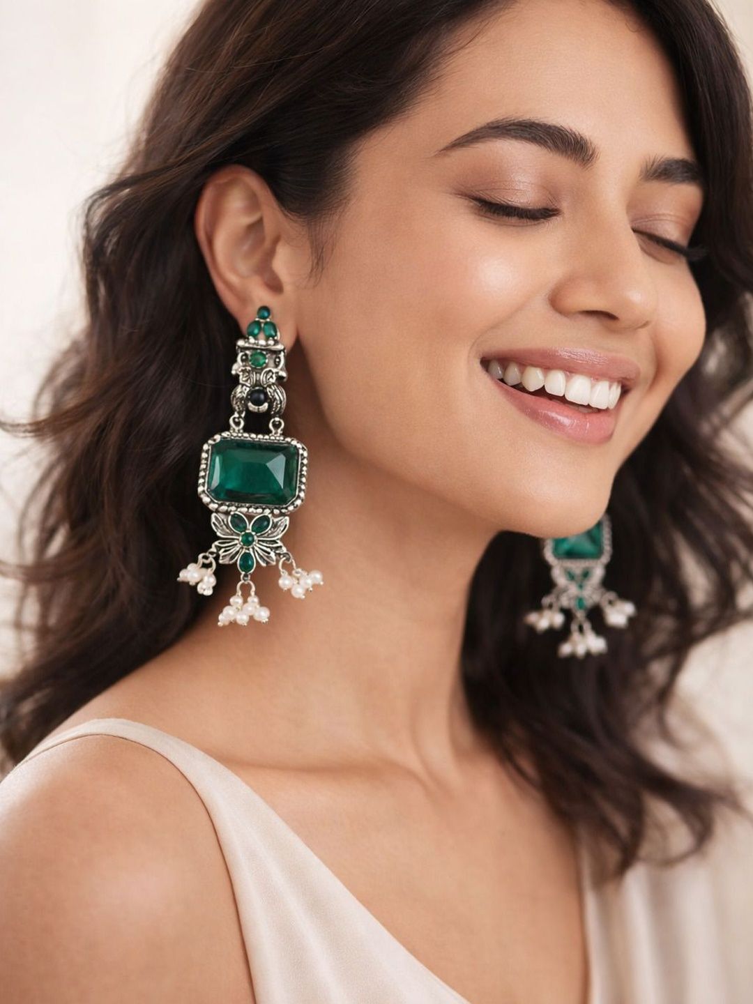 Anouk Geometric Drop Earrings-picture-28
