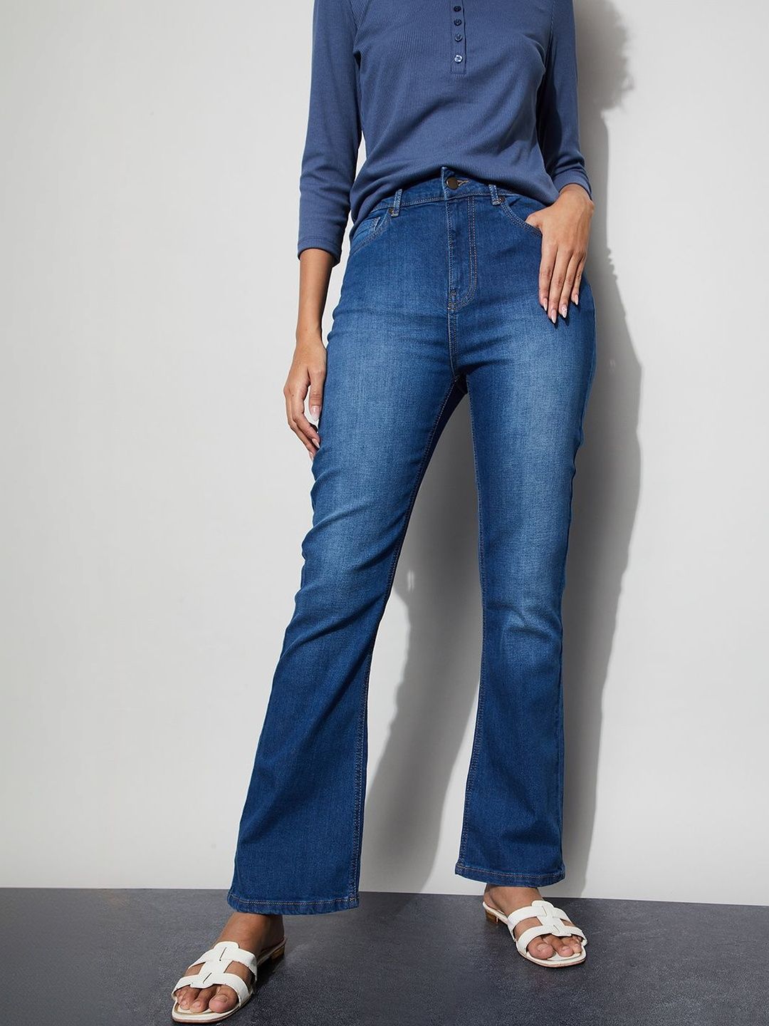 Fame Forever by Lifestyle Women Regular Fit Mid-Rise Light Fade Jeans-picture-10