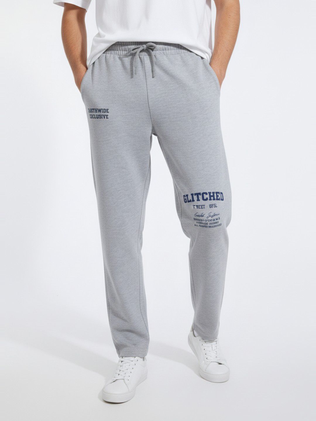 glitchez Men Typography Printed Track Pants-image-21