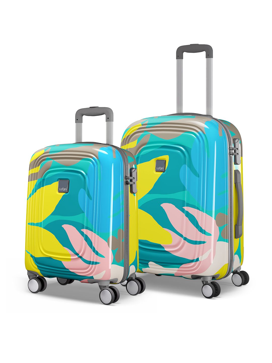 Safari Set of 2 Aurum Small and Medium Hard Trolley Suitcases with USB Charging Port-picture-34