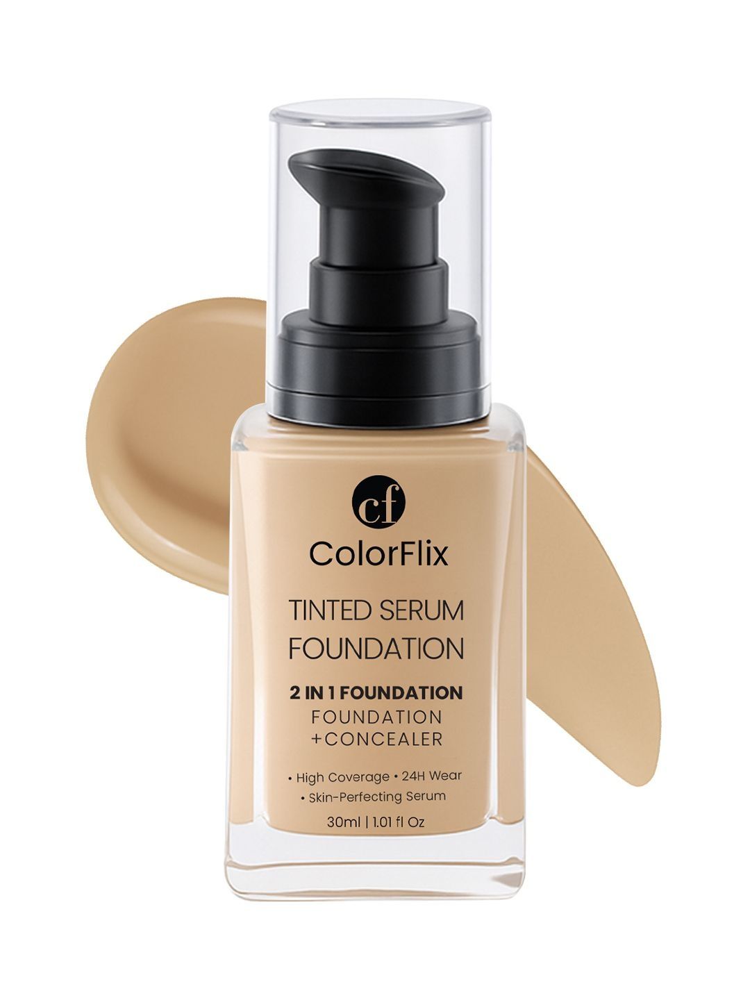 COLORFLIX Tinted Serum Foundation & Concealer- 30 ml- Natural Glow-image-10