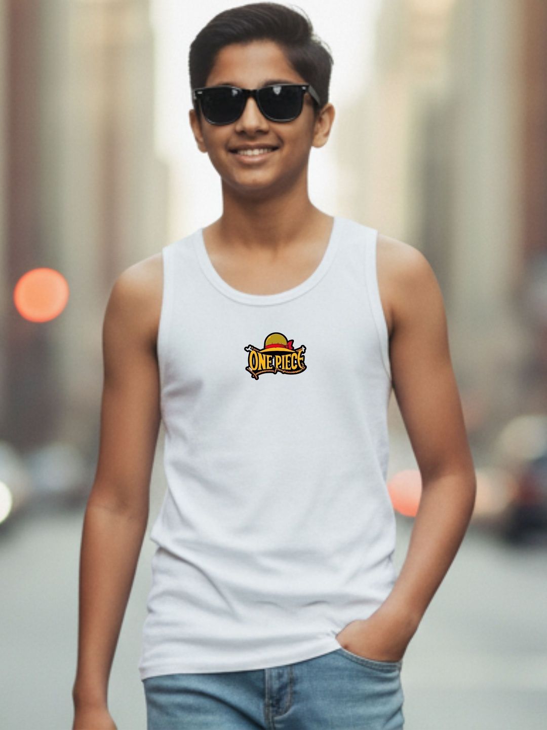 Boys Printed Scoop Neck Innerwear Vests-image-2