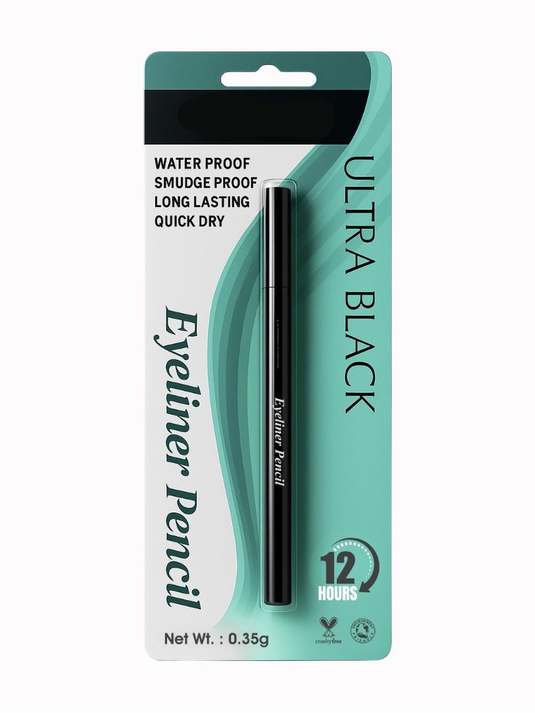 B INIK Fragrance-Free Waterproof Pencil Kajal - Ultra Black-picture-10