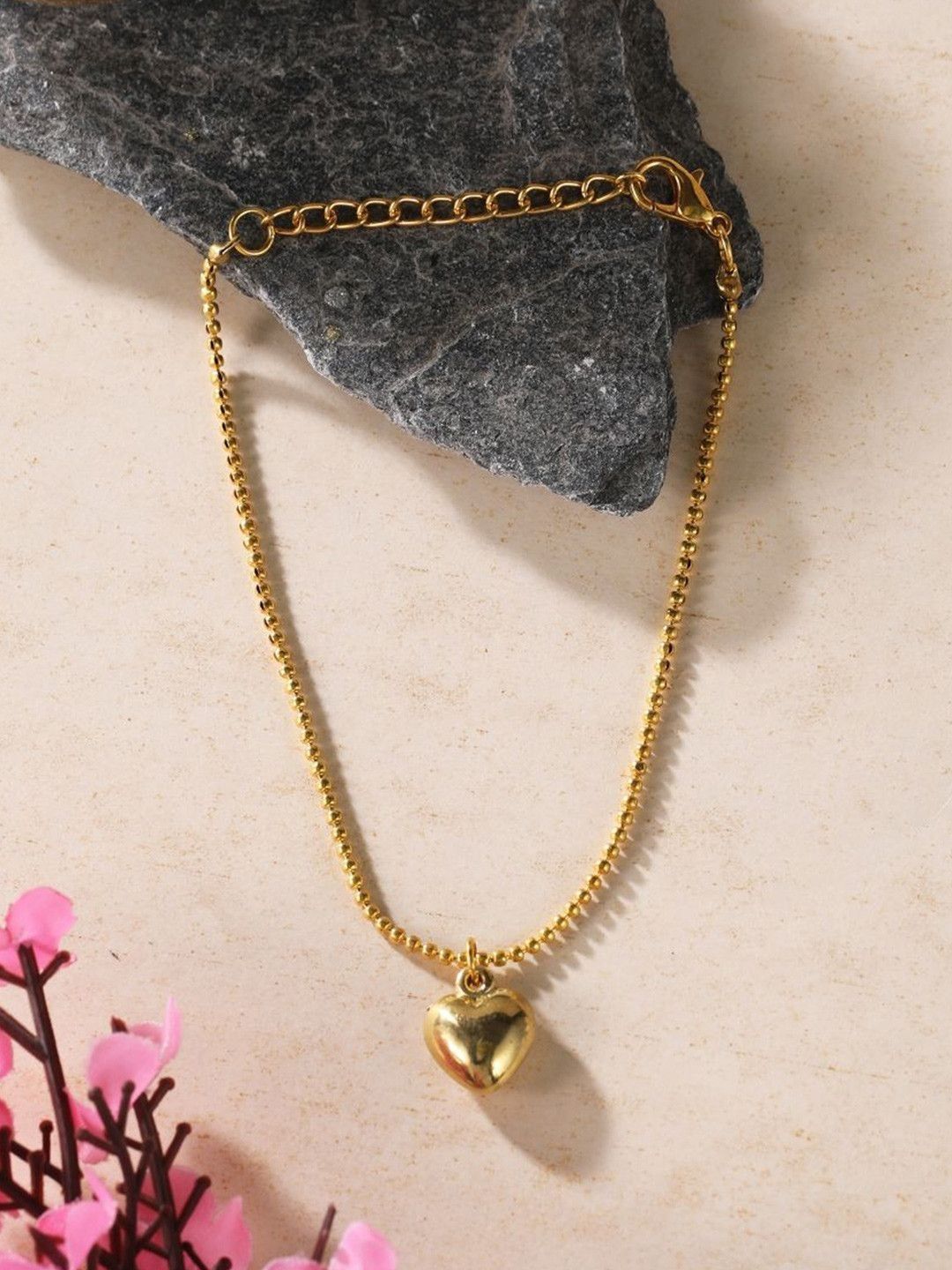 StyleCast Women Brass Gold-Plated Charm Bracelet-image-22