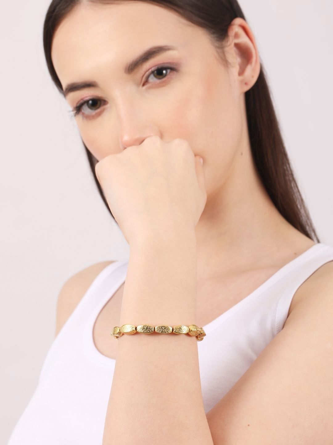 StyleCast Women Brass Gold-Plated Bracelet-picture-50