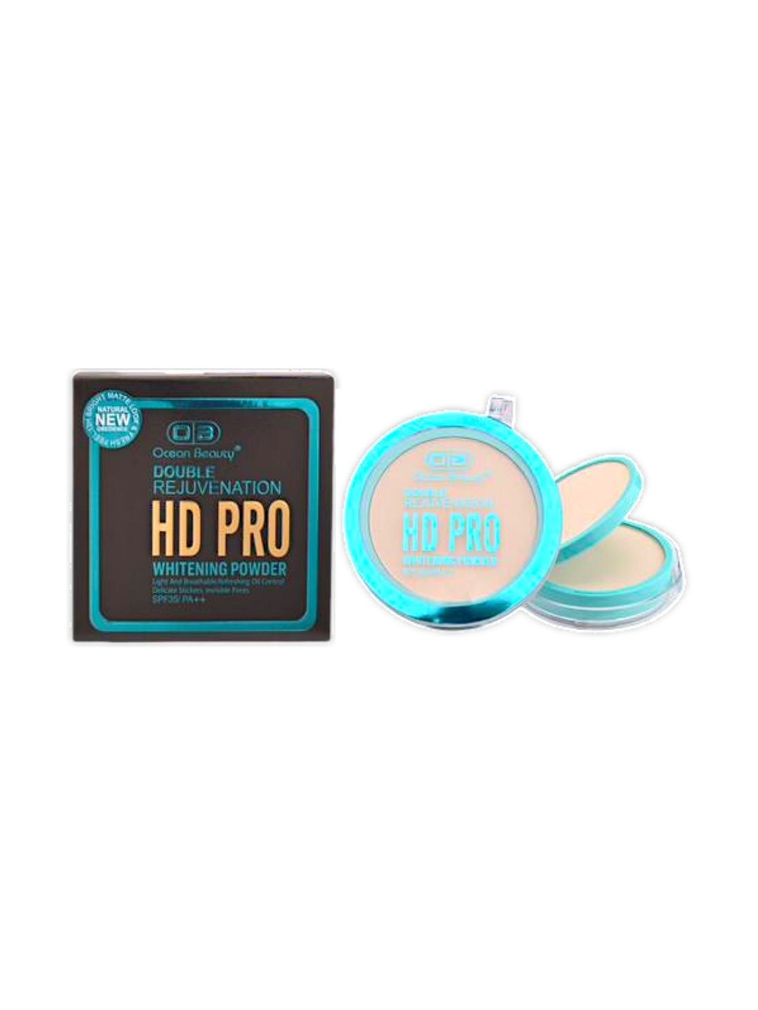 OB Ocean Beauty 2in1 HD Oil Control Makeup Setting Compact Face Powder With SPF-20g-image-6