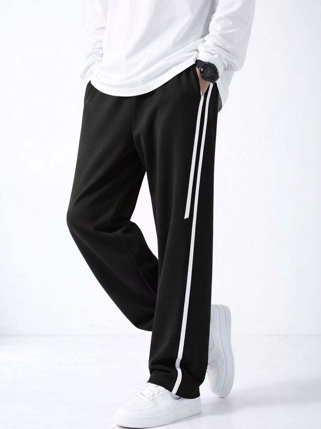 Urban Buccachi Men Striped Trousers-picture-38