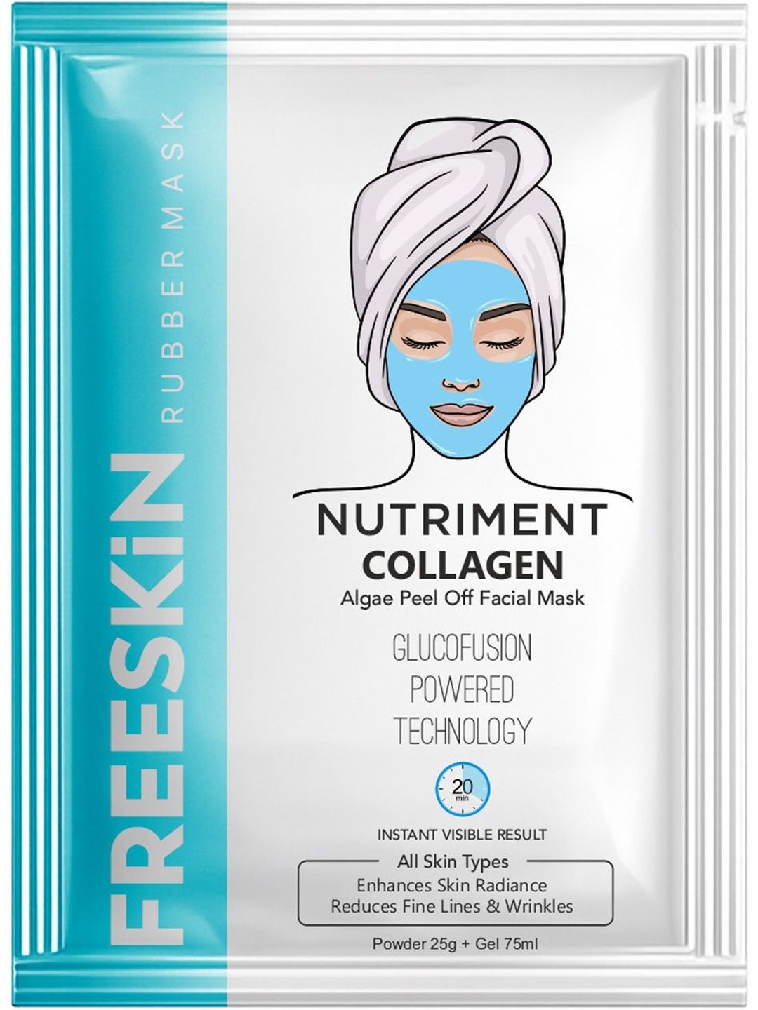 Freeskin Nutriment Collagen Algae Peel-Off Rubber Mask Powder + Gel - 100 g-picture-38