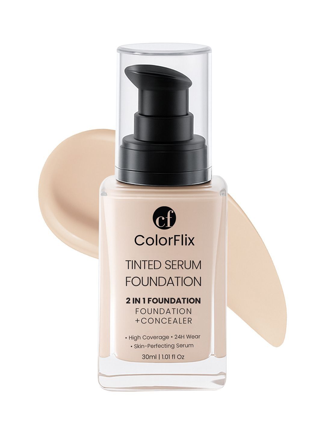 COLORFLIX Tinted Serum Foundation & Concealer - 30 ml - Ivory Glow-image-9