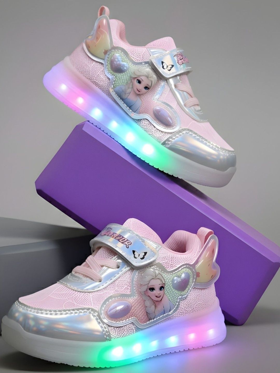 HOOH Now Comfort in Fashion Girls Elsa Printed Sneakers