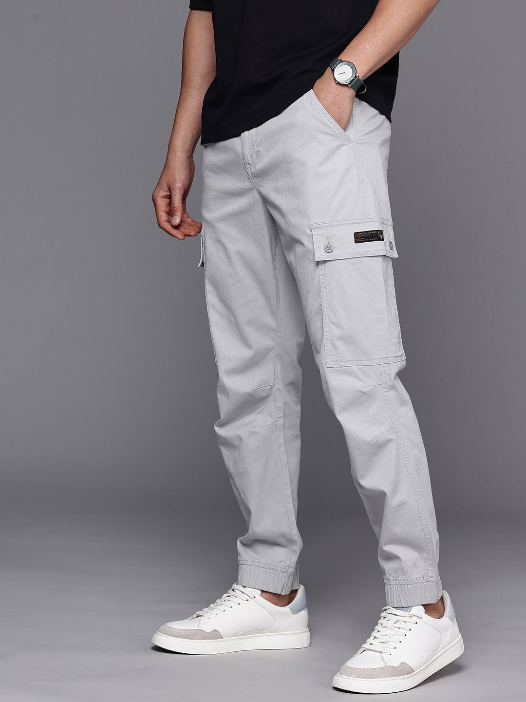 Allen Solly Men Relax Tapered Cargos Trousers