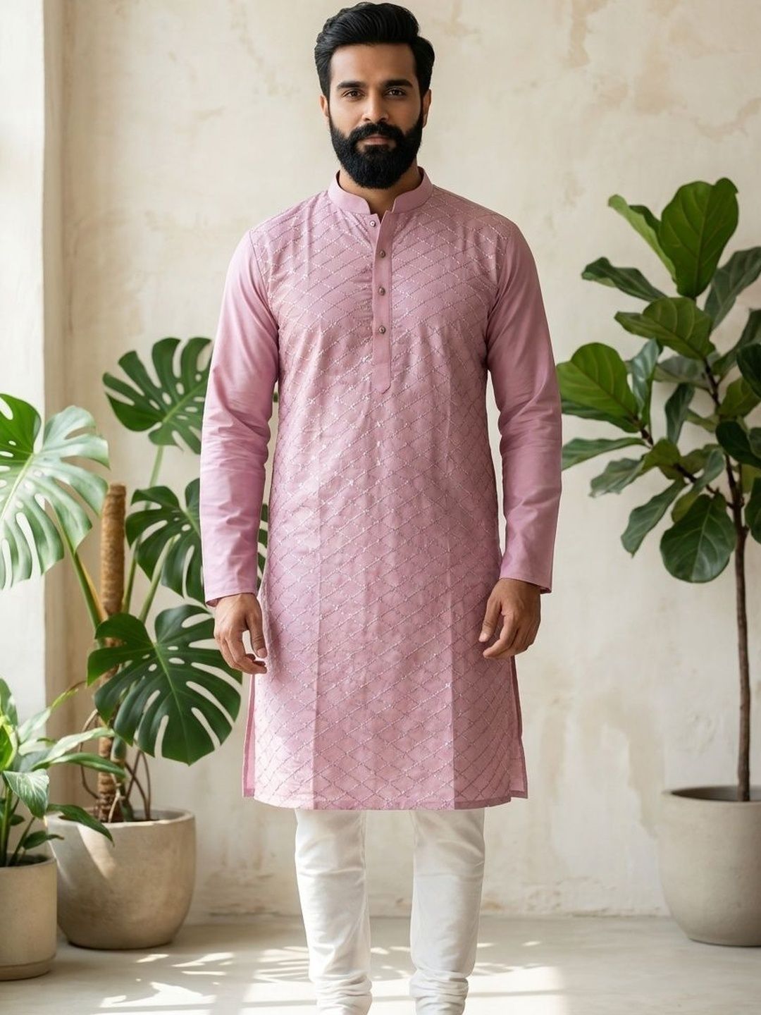 Anouk Mirage Men Embroidered Thread Work Kurta-picture-15