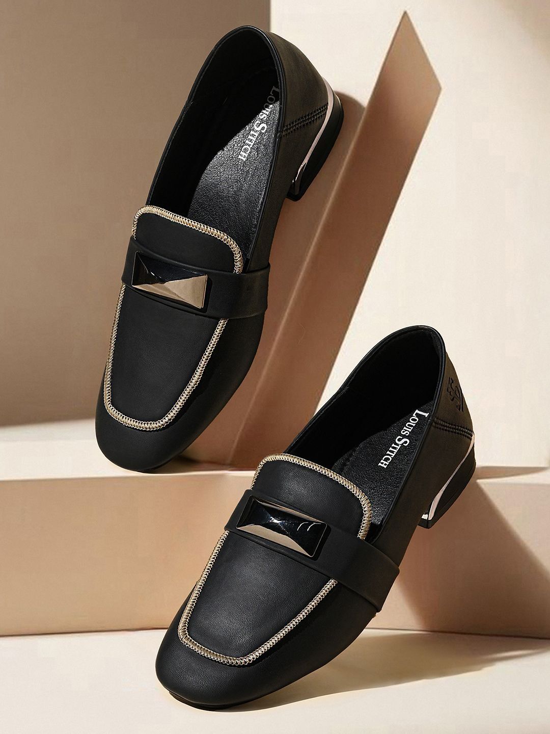 LOUIS STITCH Women PU Loafers-picture-30