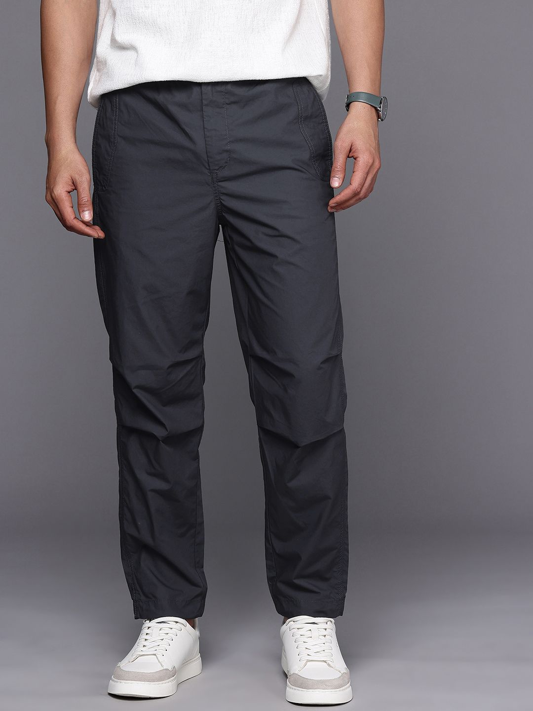 Allen Solly Men Comfort Fit Pure Cotton Trousers